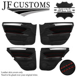 RED STITCH LEATHER 4X DOOR TRIM ARMREST COVER FOR MERCEDES ML W164 05-11