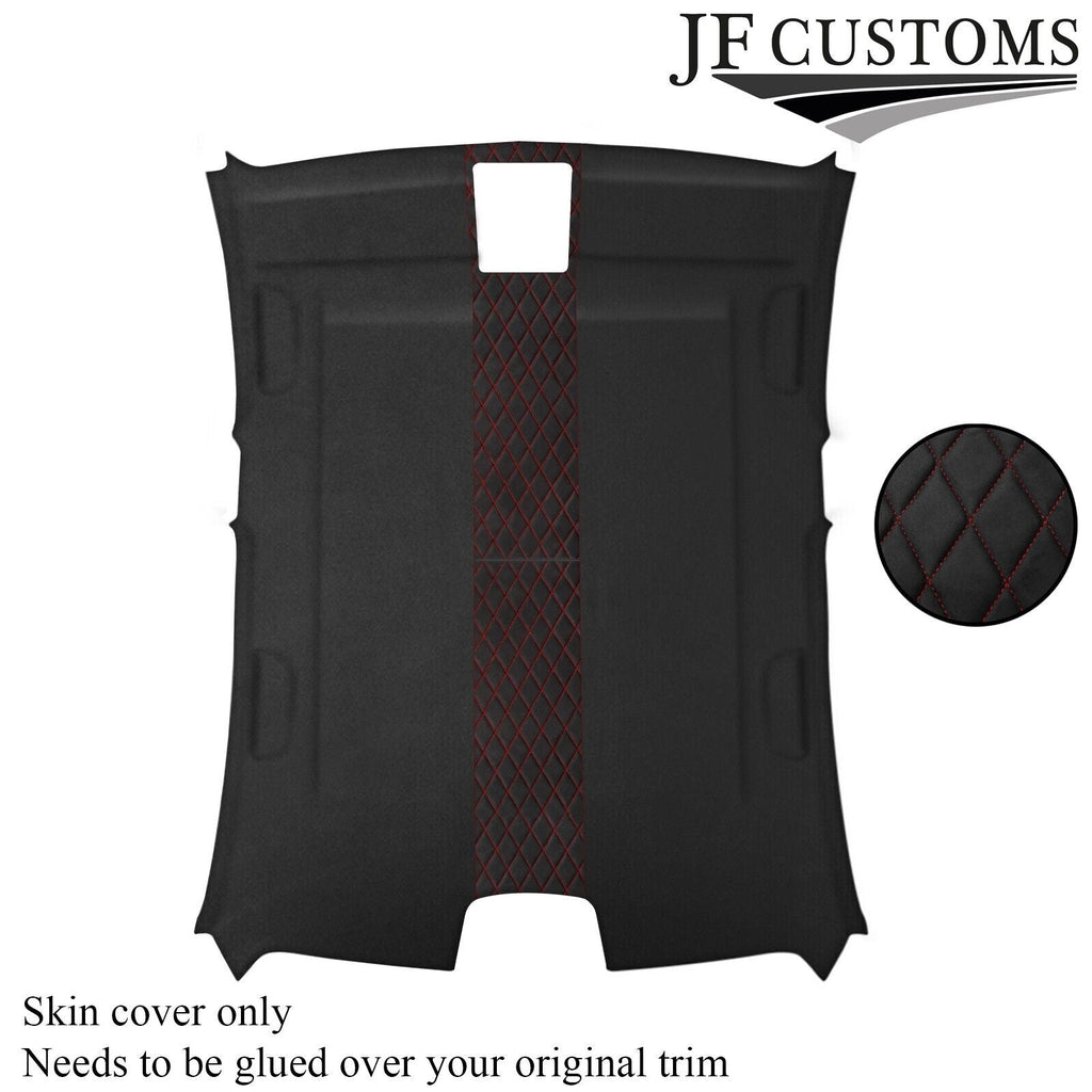 DSG2 D RED STITCH D GREY SUEDE HEADLINER COVER FOR BMW F30 11-19 SALOON 5DR