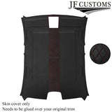 DSG2 D RED STITCH D GREY SUEDE HEADLINER COVER FOR BMW F30 11-19 SALOON 5DR