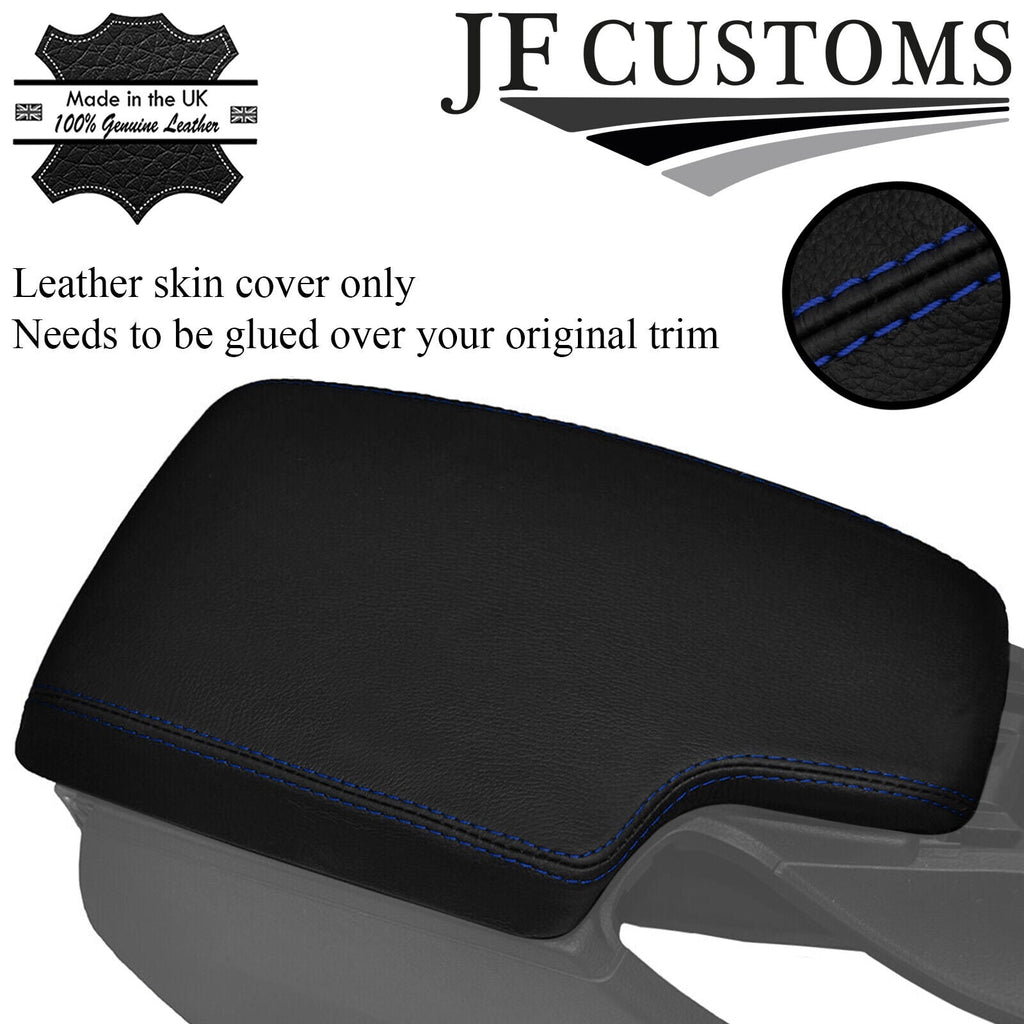 BLUE STITCH LEATHER ARMREST LID COVER FITS BMW 3 SERIES F34 GT 2013-2019