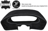GREY STITCHING SPEEDO DASH POD REAL SUEDE COVER FITS PORSCHE 928 1990-1995