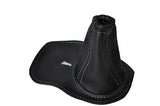 FITS HILLMAN IMP & KIN LEATHE GEAR GAITER grey sttitch CUSTOM NEW MADE IN UK