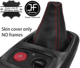 RED STITCHING CARBON FIBER VINYL MANUAL GEAR GAITER FITS HONDA S2000 99-09