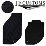 BLUE DIAMOND STITCH VINYL 4X TAILORED FLOOR CARPETS FOR VOLVO C70 95-06