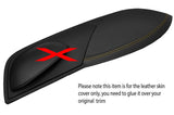 YELLOW STITCH DASH HOOD SURROUND LEATHER COVER FITS FORD FOCUS RS ST MK3 05-11