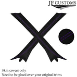 PURPLE STITCH LUXE SUEDE HARDTOP ROOF PILLAR KIT COVER FITS BMW E36 CONVERTIBLE