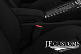 BLACK STITCH NAPPA LEATHER 2X SEAT BELT LONG COVERS FOR MINI R50 R52 R53 01-06