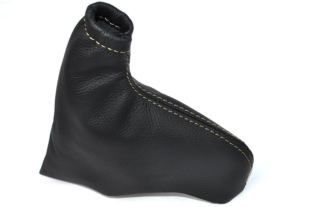 SAND STITCHING FITS VAUXHALL OMEGA B 1994-99 HANDBRAKE GAITER REAL LEATHER