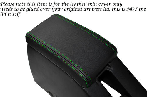 GREEN STITCH FITS NISSAN PULSAR GTIR GTI R RNN14 LEATHER ARMREST SKIN COVER ONLY