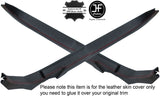 RED STITCH 2X DOOR SILL TRIM PANEL LEATHER COVERS FITS CORVETTE C4 1984-1987