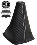 WHITE STITCH CARBON VINYL GEAR FITS SEAT LEON MK2 FR CUPRA TOLEDO MK3 ALTEA XL