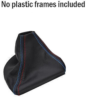 FITS BMW E90 E91 E92 E93 2005-2013 LEATHER GEAR GAITOR COVER TRI STITCH MANUAL