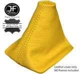 YELLOW REAL LEATHER MANUAL GEAR GAITER FOR VW NEW BEETLE 1998-2011 CUSTOM NEW