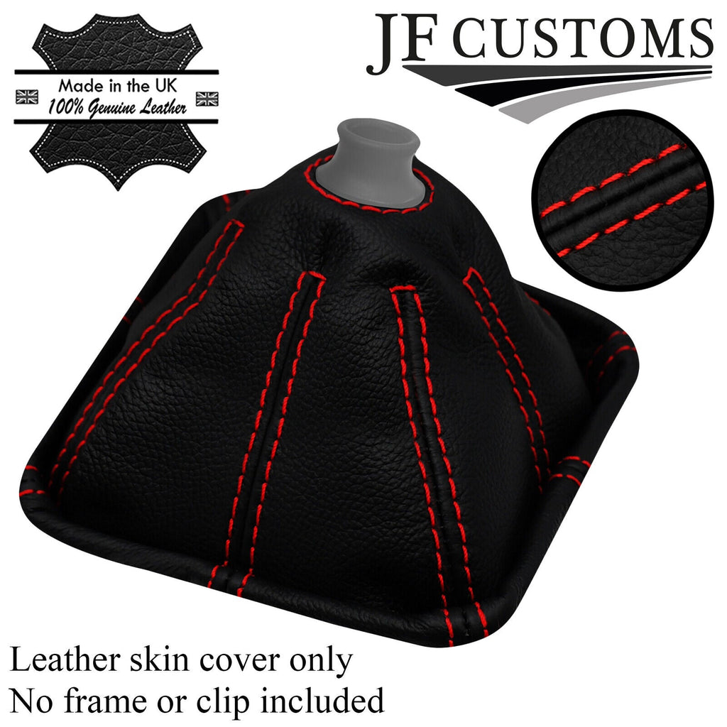 RED STITCH ITALIAN LEATHER MANUAL GEAR GAITER FOR ALFA ROMEO 75 85-92 CUSTOM NEW