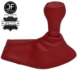 DARK RED LEATHER LEATHER 5 SPEED GEAR GAITER FITS PORSCHE 986 BOXSTER 1996-2004