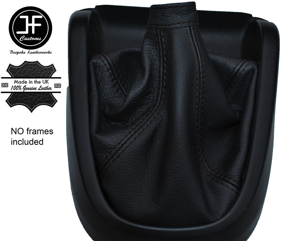 BLACK STITCH MANUAL LEATHER GEAR GAITER FITS VAUXHALL OPEL COMBO D MK3 11-16