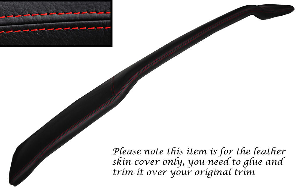 RED STITCH DASH DASHBOARD LEATHER SKIN COVER FITS AUSTIN MORRIS OXFORD