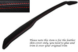 RED STITCH DASH DASHBOARD LEATHER SKIN COVER FITS AUSTIN MORRIS OXFORD