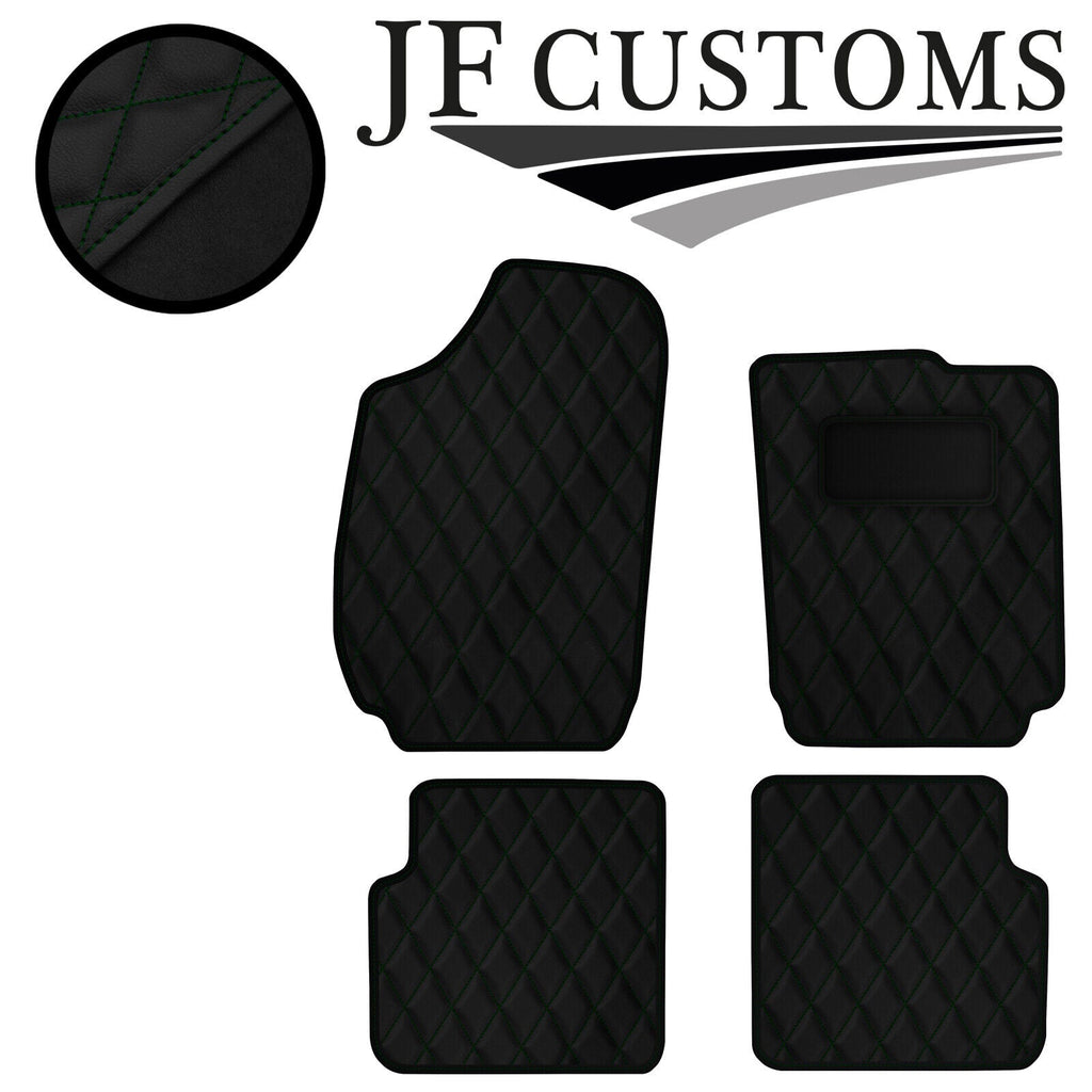 D GREEN DIAMOND STITCH VINYL 4XTAILORED FLOOR CARPET FOR FIAT STILO 01-07 JF1