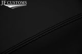 BLACK  STITCH NAPPA LEATHER 2X REAR DOOR TRIMS FITS AUDI A5 8F S5 CABRIO 09-16