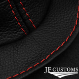 FITS FORD ESCORT MK1 MK2 RED STITCH LEATHER GEAR GAITER RUBBER REPLACEMENT