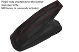 RED STITCHING LEATHER HANDBRAKE GAITER OVER RUBBER FITS MG MAESTRO CUSTOM NEW