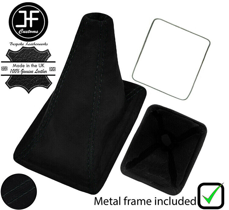 BLACK STITCH SUEDE GEAR + METAL FRAME FOR TOYOTA JZX 100 CHASER 1996-2000