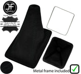 BLACK STITCH SUEDE GEAR + METAL FRAME FOR TOYOTA JZX 100 CHASER 1996-2000