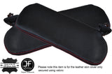RED STITCH 2X SUN VISORS LEATHER COVERS FITS CAMARO FIREBIRD 1982-1993
