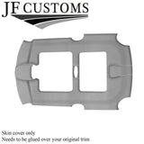 WHITE STITCH L GREY SUEDE SUN ROOF HEADLINER COVER FOR BMW MINI R50 R53 01-06
