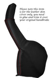 RED STITCH LEATHER HANDBRAKE BOOT FITS HOLDEN COMMODORE VY VZ 2002-2006