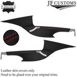 FITS CHEVROLET CAMARO 16-20 RED STITCH LEATHER 2X C PILLAR COVERS CUSTOM NEW