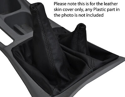 black stitch FITS TOYOTA HILUX  05-12 MANUAL 4X4 LEATHER GAITER CUSTOM NEW