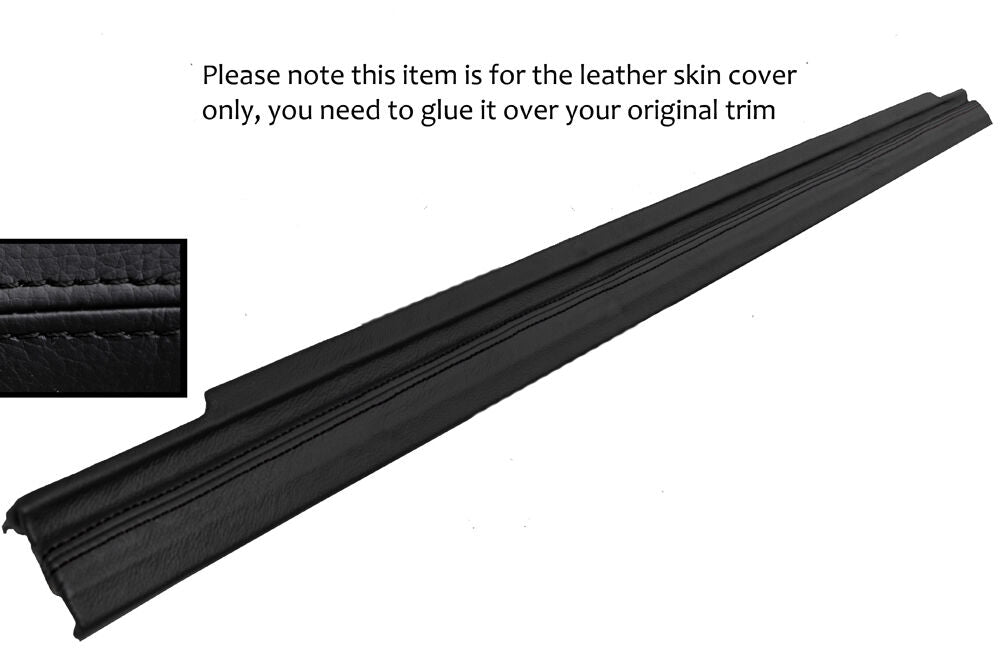 BLACK STITCH 1X REAR TAIL DOOR SILL SKIN COVERS FITS LAND ROVER DISCOVERY 96-04