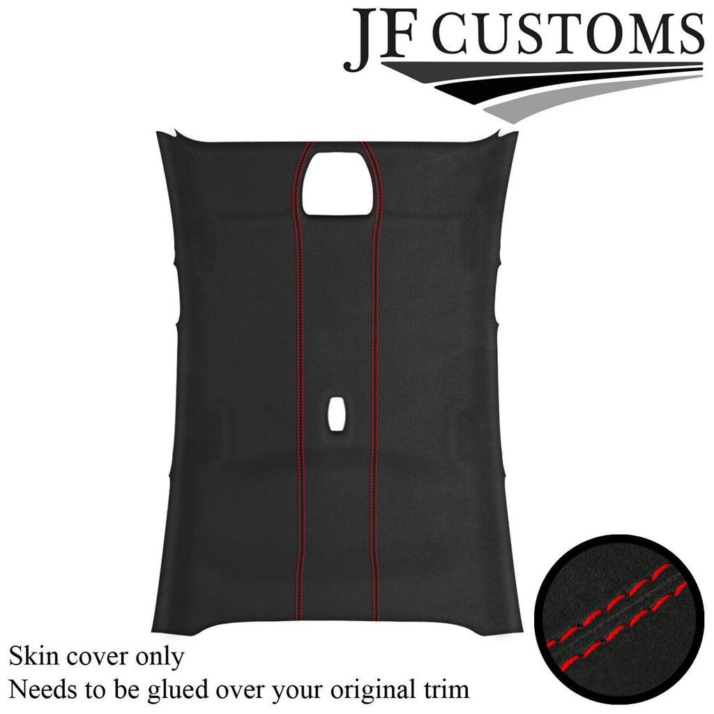 RED STITCH D GREY SUEDE ROOF HEADLINER COVER FOR FORD FOCUS ST MK3 11-15 5DR