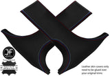 TRI STITCHING 2X LOWER B PILLAR LEATHER COVERS FITS BMW 3 SERIES F30 F31 11-18