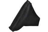 WHITE STITCHING FITS ASTRA MK5 H 2004-2009 HANDBRAKE GAITER LEATHER CUSTOM NEW