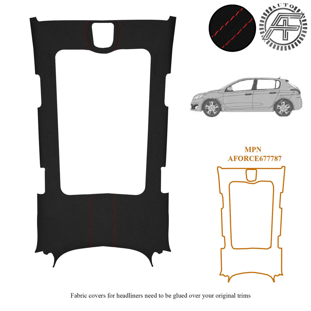 LUXE SUEDE HEADLINER SUNROOF COVER FITS PEUGEOT 308 2013-2021 CUSTOM NEW