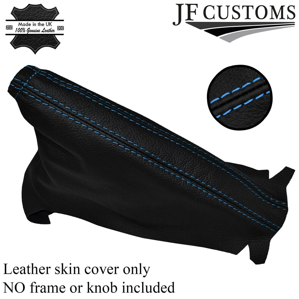 BLUE STITCHING FITS VAUXHALL OPEL CORSA D 2006-2014  LEATHER HANDBRAKE GAITER