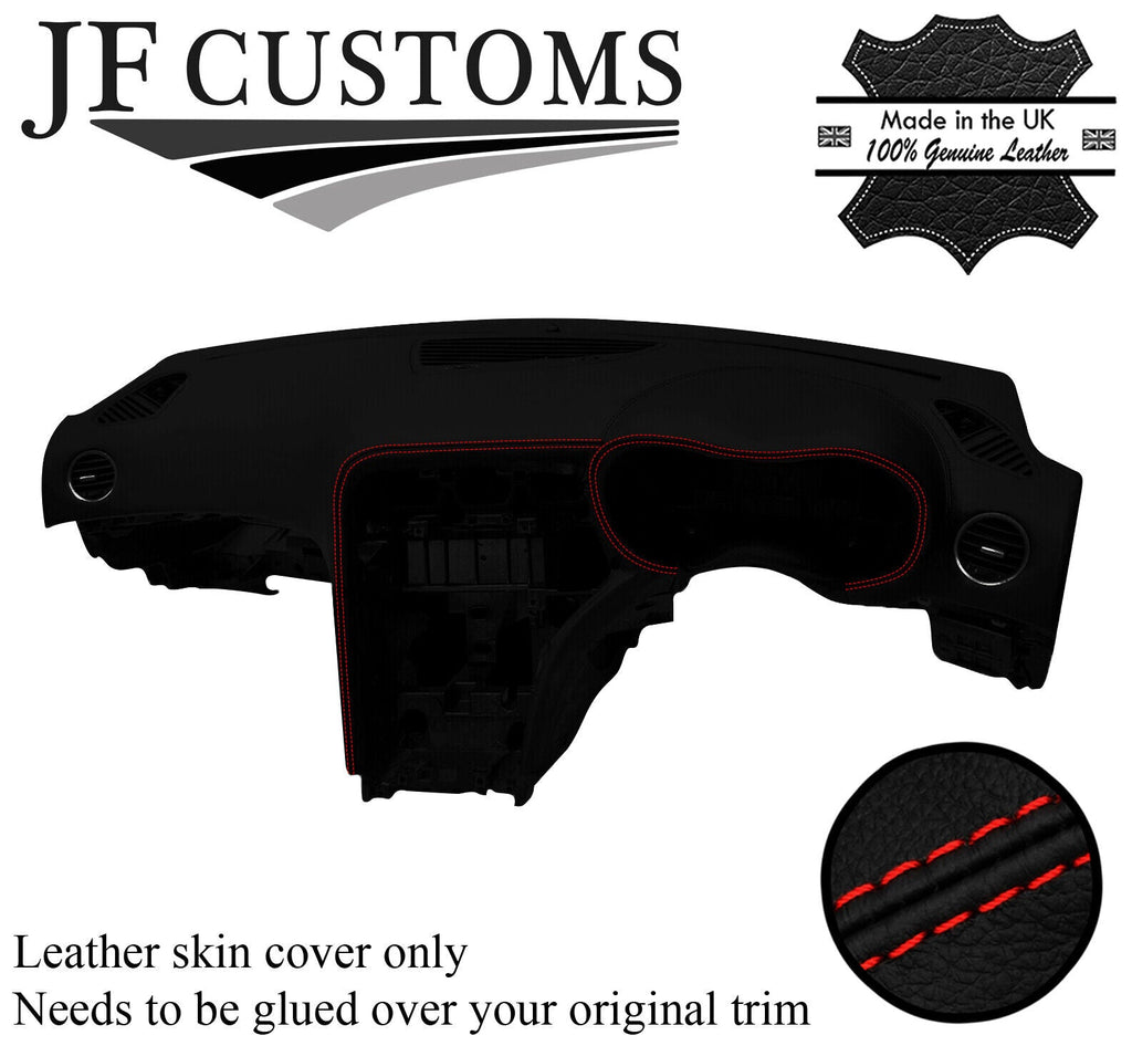 RED STITCH DASH DASHBOARD REAL LEATHER COVER FOR ALFA ROMEO 159 2005-2011