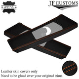 ORANGE  STITCH LEATHER PILLAR KIT COVERS FOR BMW E46 3 SERIES COUPE 98-04