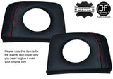 RED STITCH 2X SIDE END DASH DASHBOARD TRIM COVERS FITS RELIANT SCIMITAR SE5