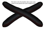 RED STITCH 2X H FRAME SIDE TRIM LEATHER SKIN COVERS FITS TRIUMPH SPITFIRE MK3