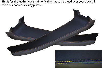 yellow stitch FITS LOTUS ELISE/EXIGE  01-10 2 X DOOR SILL PANEL TRIM COVERS