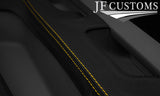 YELLOW STITCH LEATHER 2X DOOR CARD COVERS FOR VW T6 TRANSPORTER FACELIFT 2020+