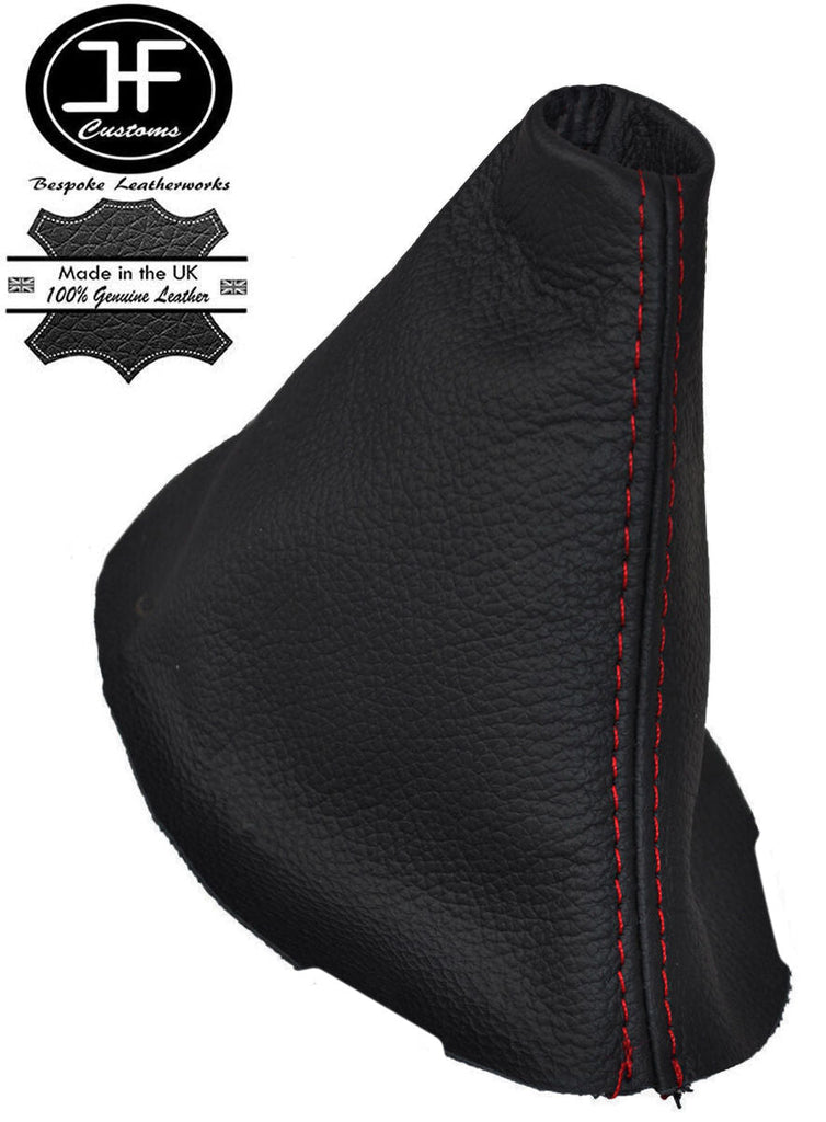 RED STITCHING MANUAL LEATHER GEAR GAITER FITS FORD FOCUS II FL 2008-2011