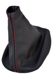 RED STITCH FITS VW POLO MK4 4 IV 9N 9N3 01-09 VW GTI TDI SDI GEAR SPEED GAITER