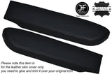 BLACK STITCH 2X FRONT DOOR ARMREST LEATHER COVERS FITS FORD EXPLORER 98-01 2DR
