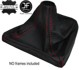 RED STITCH GENUINE LEATHER MANUAL GEAR GAITER GAITOR FOR BMW X1 E84 2009-2015