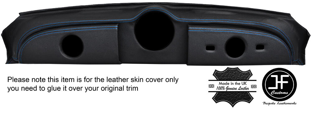 BLUE STITCHING DASH DASHBOARD LEATHER COVER FITS MORRIS MINOR MM 1000 CUSTOM NEW